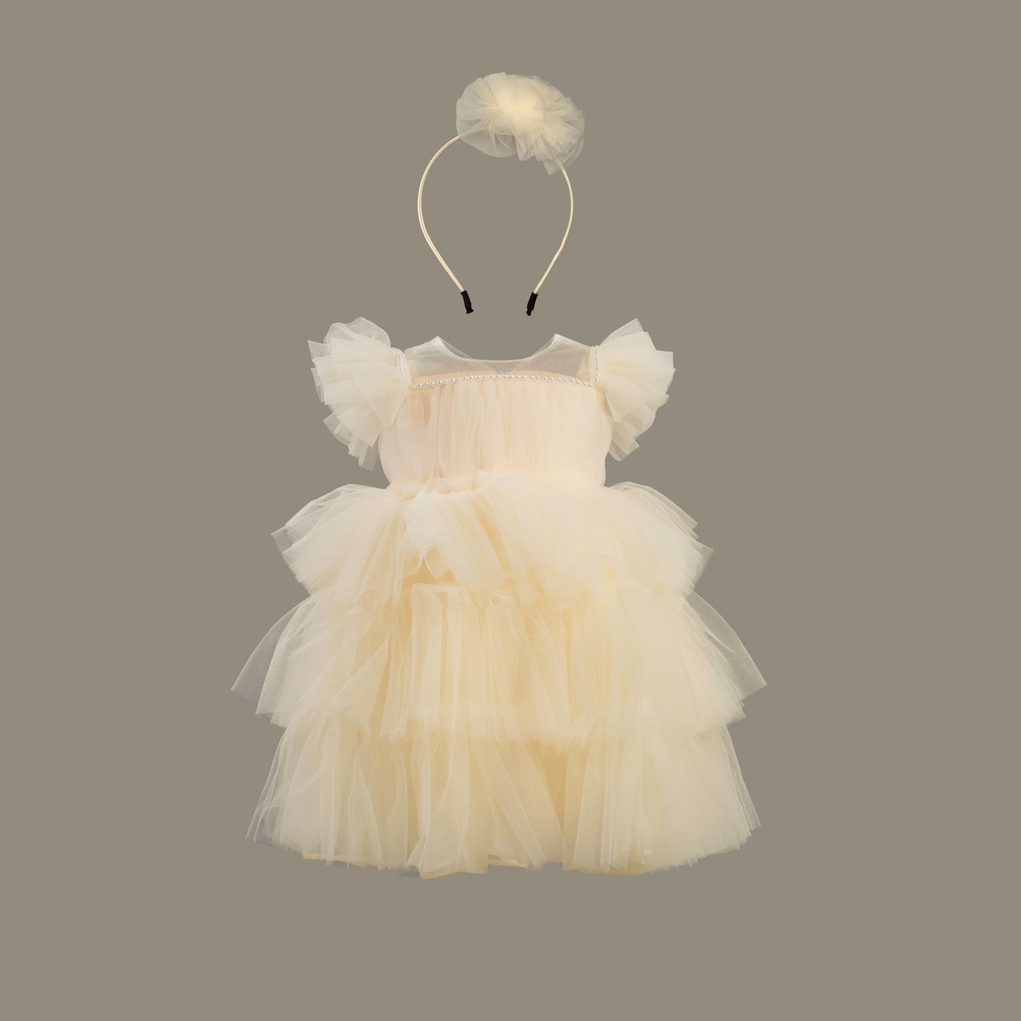 PRIYANNA Layered Tulle Dress