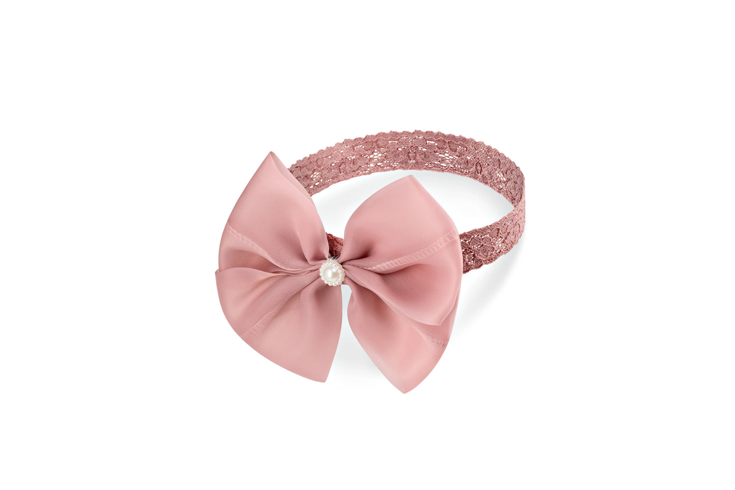 Satin Bow Lace Headband